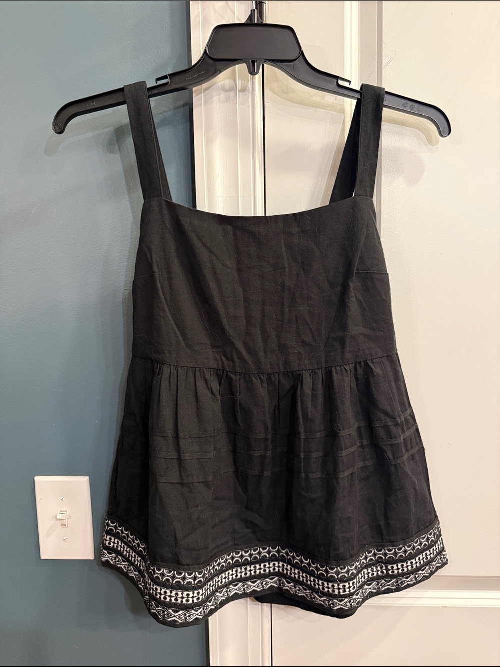 Amit Aggarwal Black Linen Blend Blouse